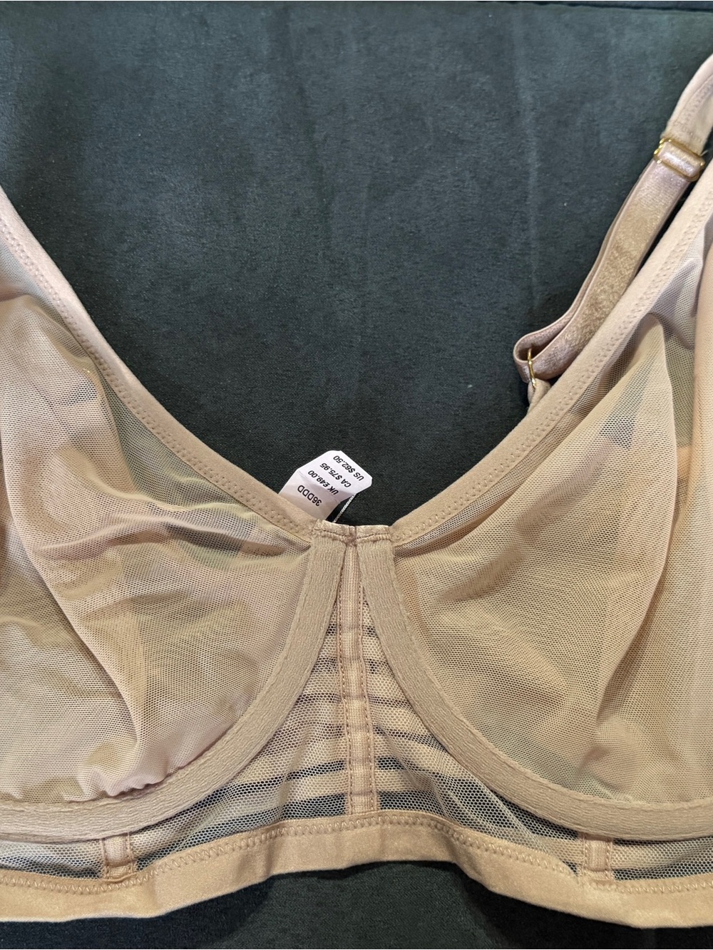 Victoria's Secret Sheer Nude Mesh Underwire Bra